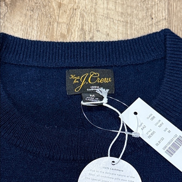 New Mens Cashmere J. Crew Crewneck Sweater - Picture 3 of 8